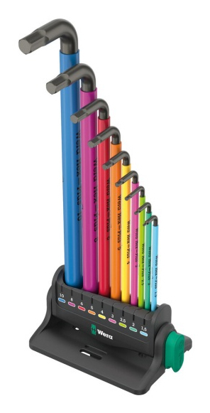 Wera 950/&shy;9 Hex-Plus Multicolour 3 Winkelschlüsselsatz metri