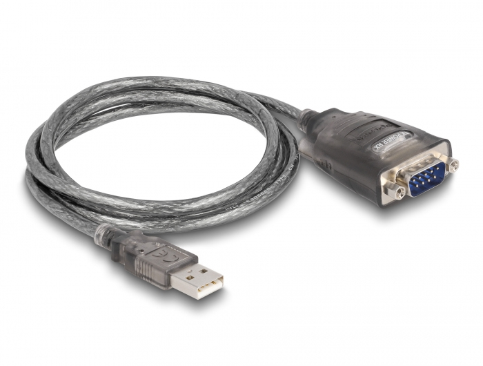DELOCK Adapter USB 2.0 Typ-A > Seriell RS-232 D-Sub 9 Pin St