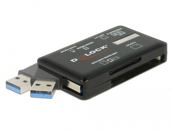 DELOCK USB 5Gbps Card Reader CF/&shy;SD/&shy;Micro SD/&shy;MS/&shy;M2/&shy;xD