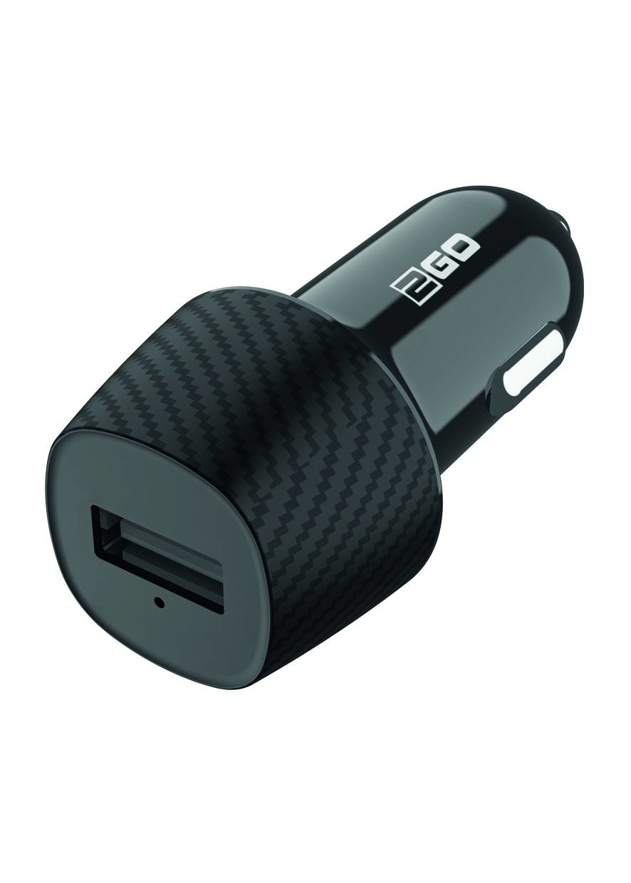 2GO KFZ-Ladegerät 2100mA 1x USB-A 12V schwarz