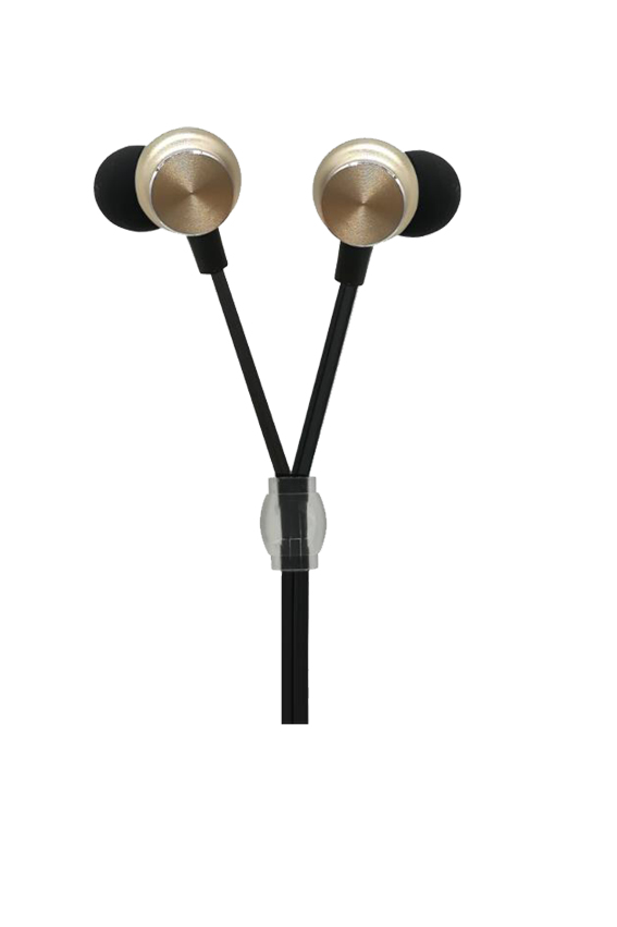 2GO In-Ear Stereo-Headset "Luxury" Zipper-Style  gold