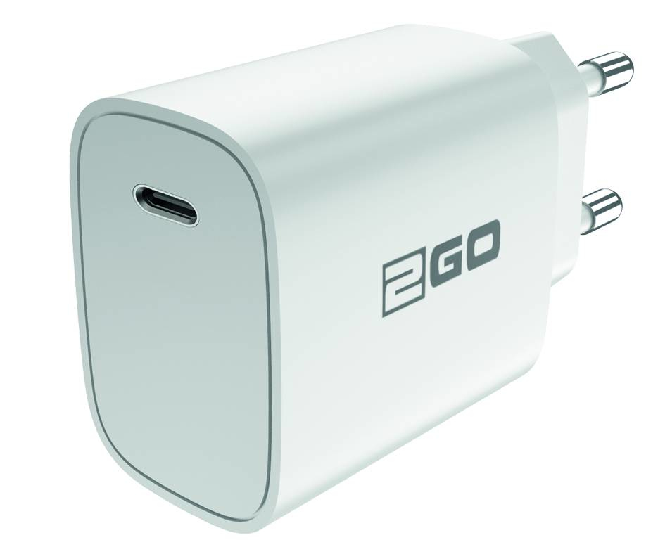 2GO Ladegerät 20W  1x USB-C  Power Delivery   weiß