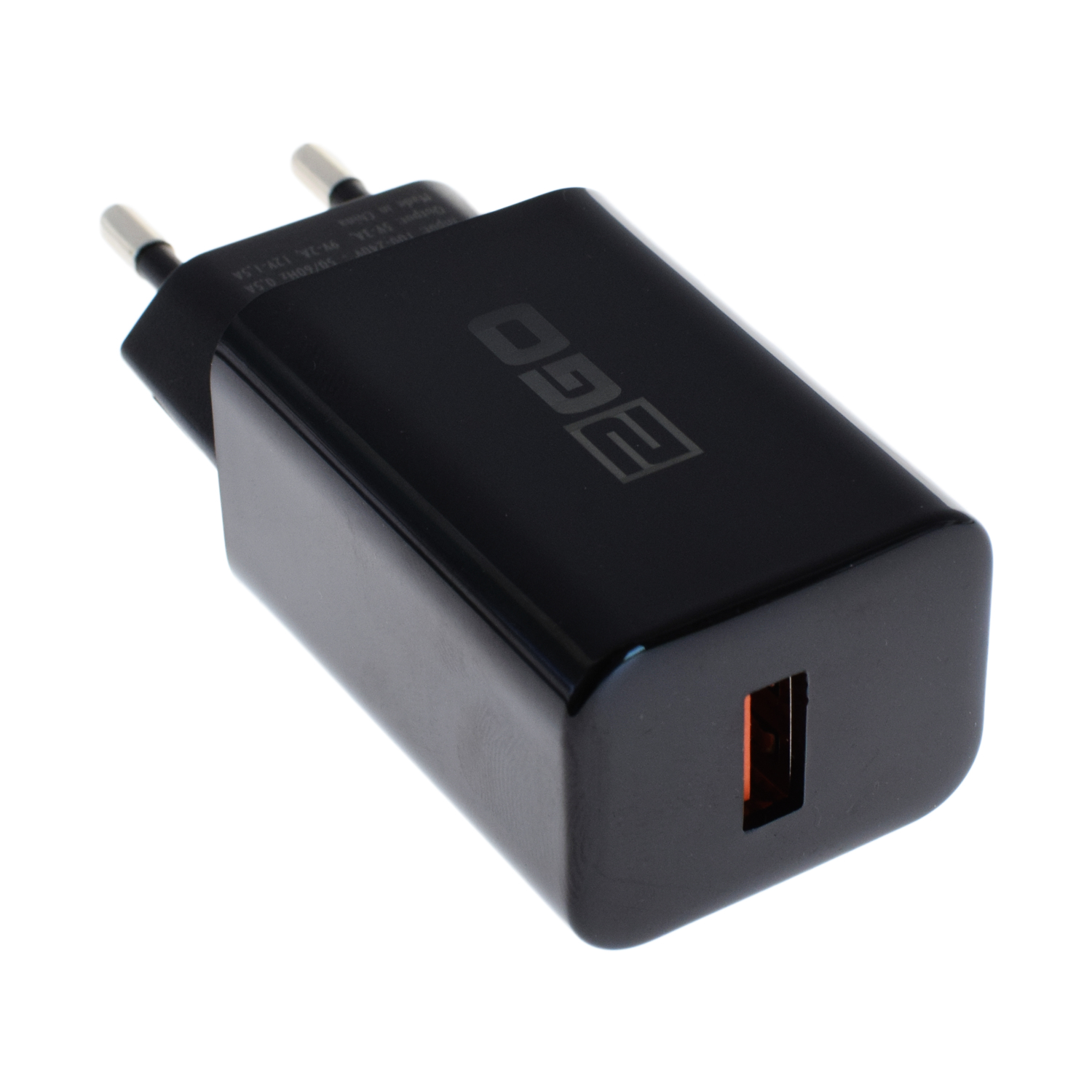 2GO Ladegerät 18W  1x USB-C  schwarz