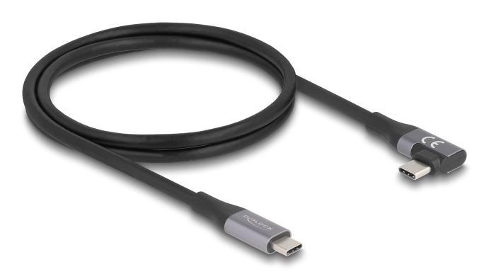 DELOCK USB-C 40 Gbps gewinkelt links/&shy; rechts PD 3.1 Extended