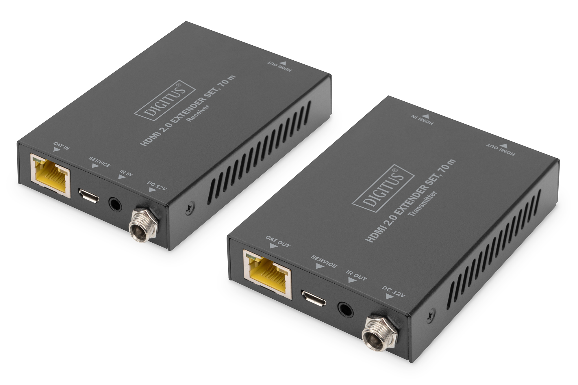 DIGITUS HDMI Extender Set Cat5e/&shy;6/&shy;6a/&shy;7/&shy;8 4K/&shy;60Hz bis 70m