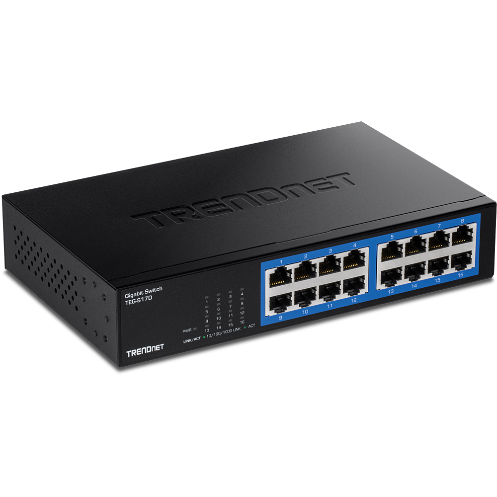 TRENDnet Switch 16-Port Gbit Desktop Metall