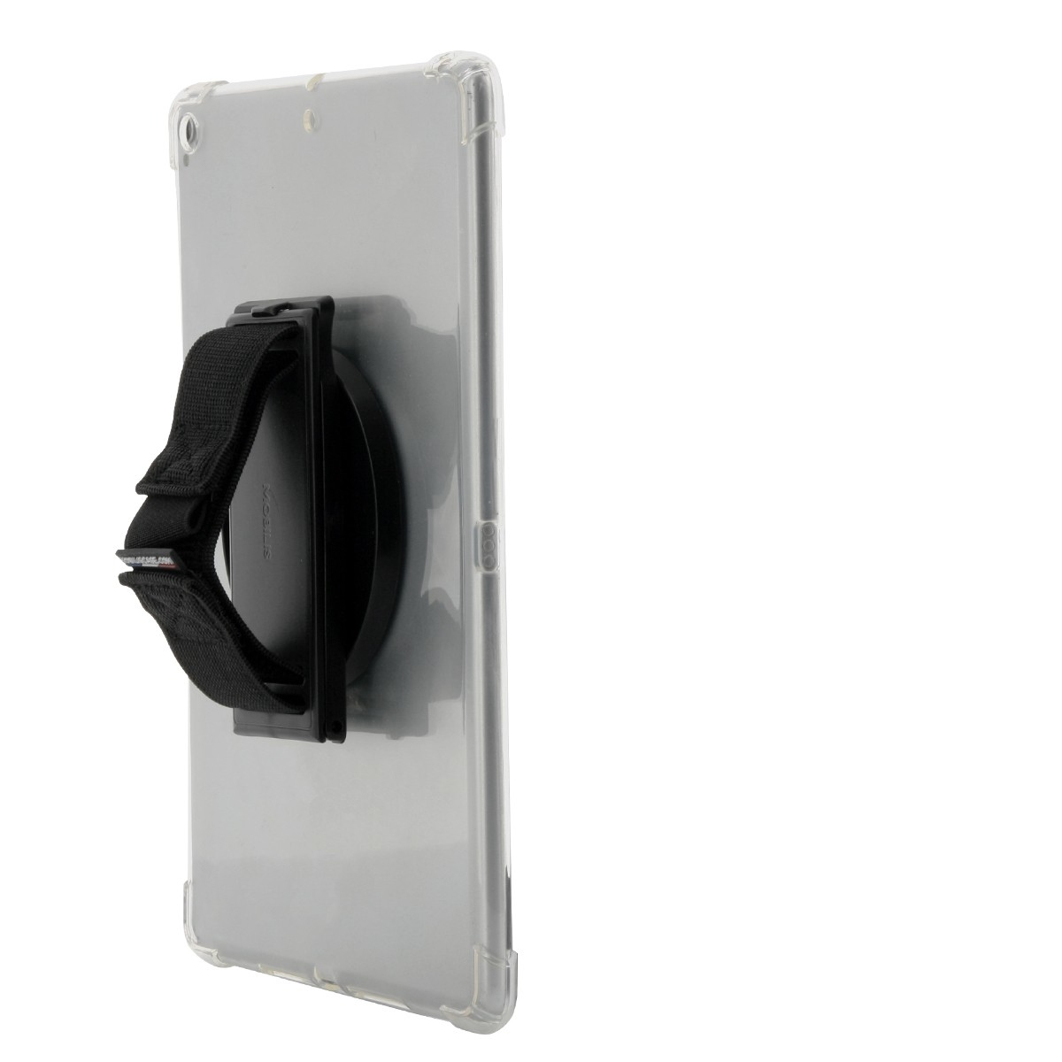 Mobilis Uni. Adhesive Rotating Handle + Handstrap for Tablet