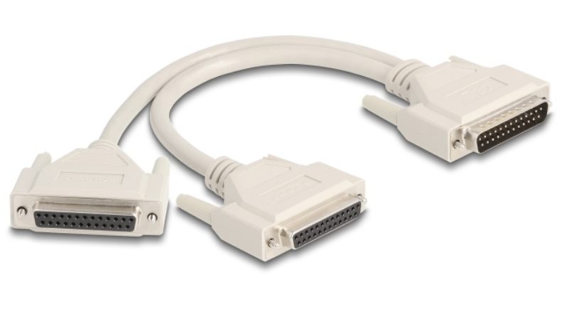 DELOCK Adapter Y-Kab Spi D-Sub 25 Pin St.zu 2d-sub 25pin bu.