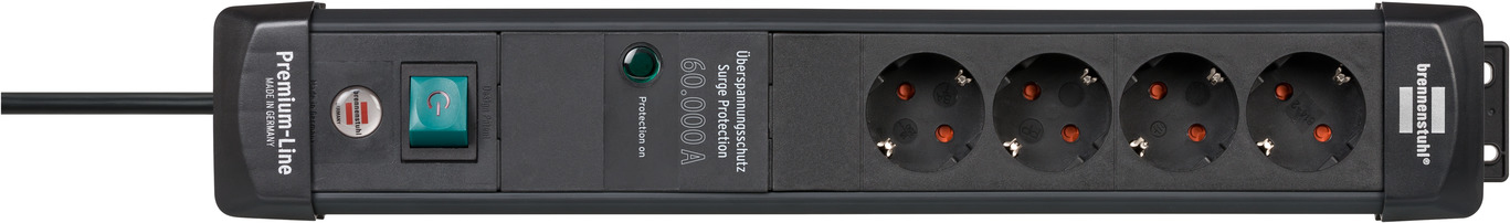 Brennenstuhl Premium-Line ÜSS 4fach schwarz *DE* 1,8m Brennenstuhl Premium-Line ÜSS 4fach schwarz *DE* 1,8m