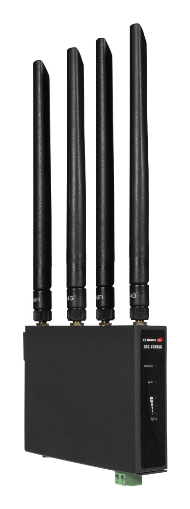EDIMAX WL-Router D4G-7459AC (Industr. DIN Rail 4G LTE AC1200 EDIMAX WL-Router D4G-7459AC (Industr. DIN Rail 4G LTE AC1200