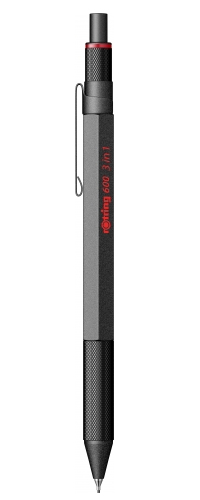 ROTRING Feinminenst. 600MULTI 3in1 Schw.0.5 Kug. bl/&shy;r Geschenkbo