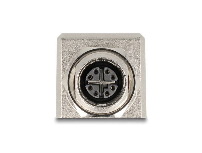 DELOCK M12 Adapter X-kodiert 8 Pin Buchse RJ45 Buchse Cat6A