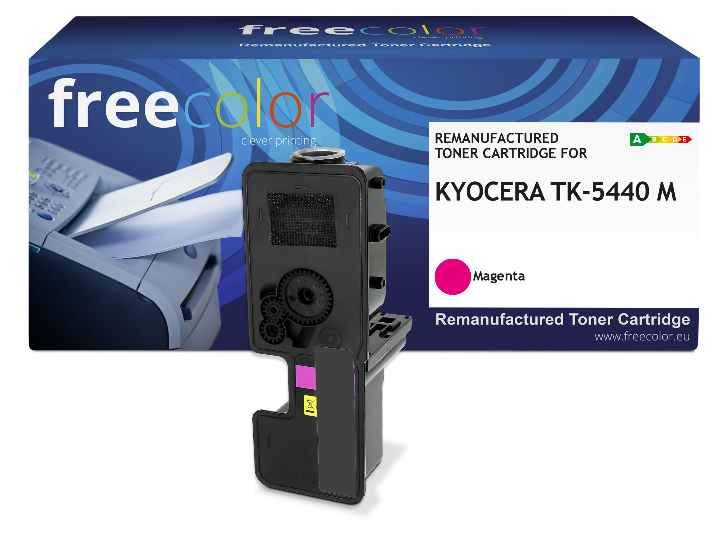 Freecolor Toner Kyocera TK-5440K magenta mit chip 2400p kompatib