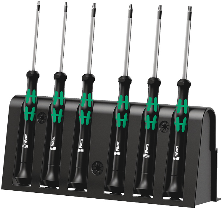 Wera Elektronik-Schraubendrehersatz + Rack 6tlg. 2067/&shy;6