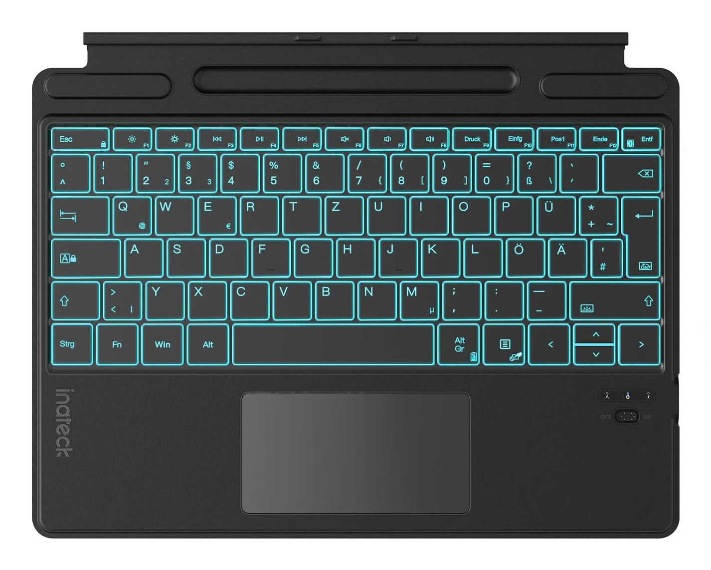 inateck Keyboard Surface black, Surface Pro 8-11 Com. QWERTZ