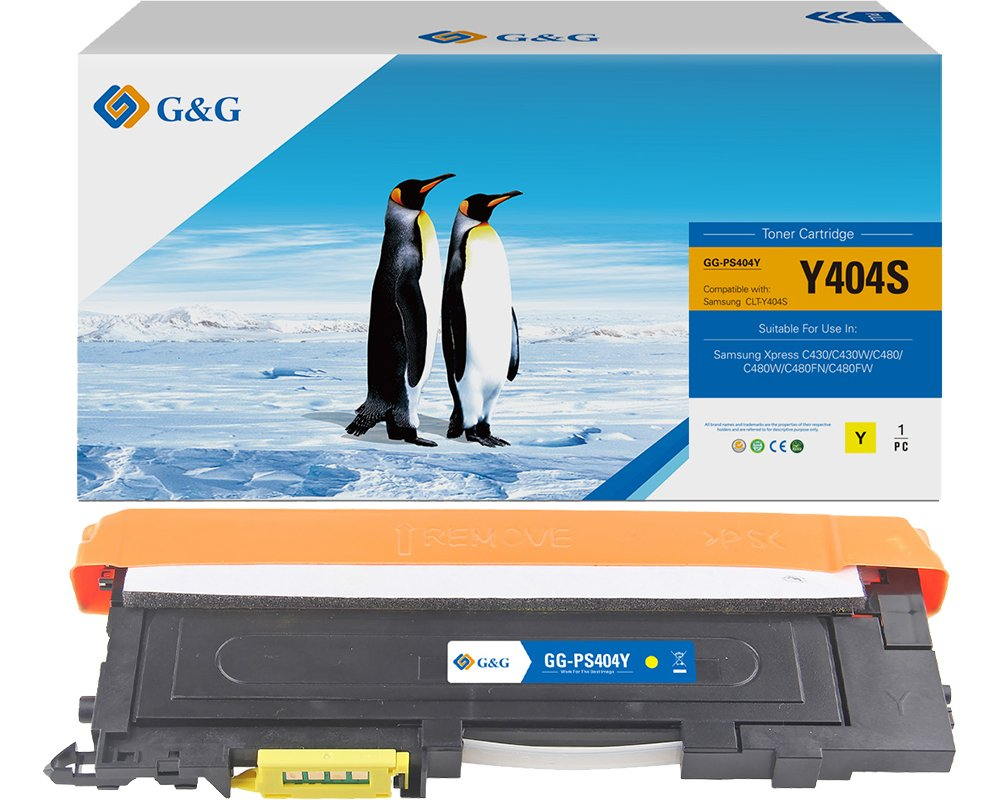 G&G Toner kompatibel mit Samsung CLT-Y404S/&shy; HP SU444A