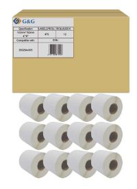 G&G Zebra 800294-605 12x475 TT-Etiketten 102x152mm perf.