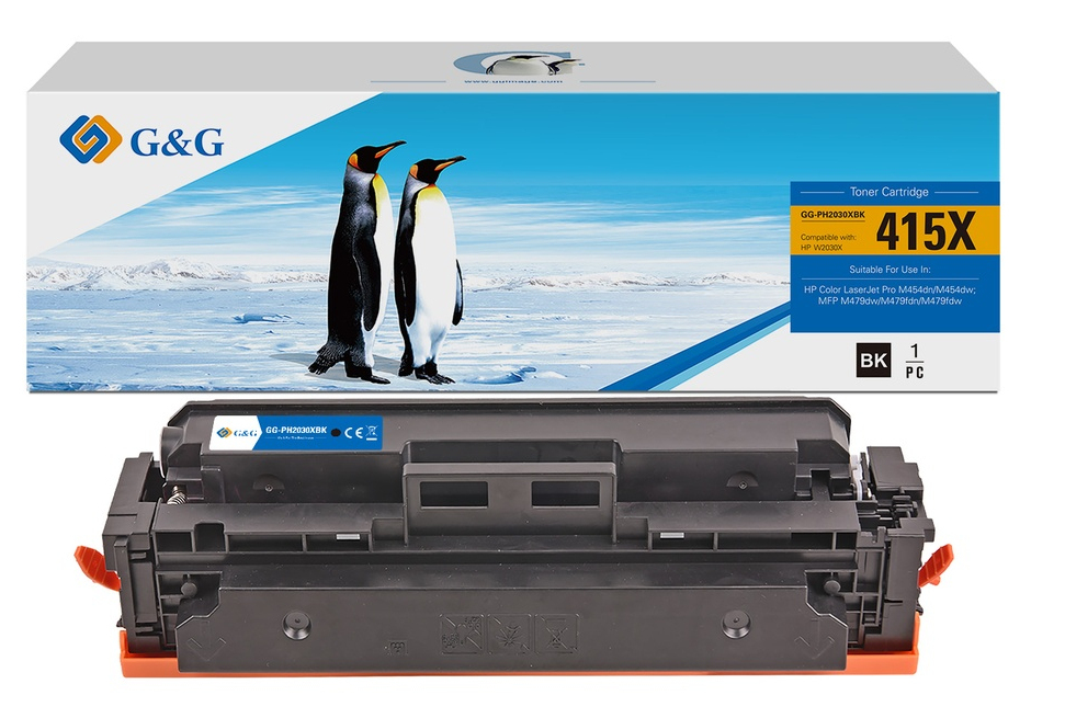 G&G XL-Toner kompatibel mit HP 415X/­ W2030X G&G XL-Toner kompatibel mit HP 415X/­ W2030X