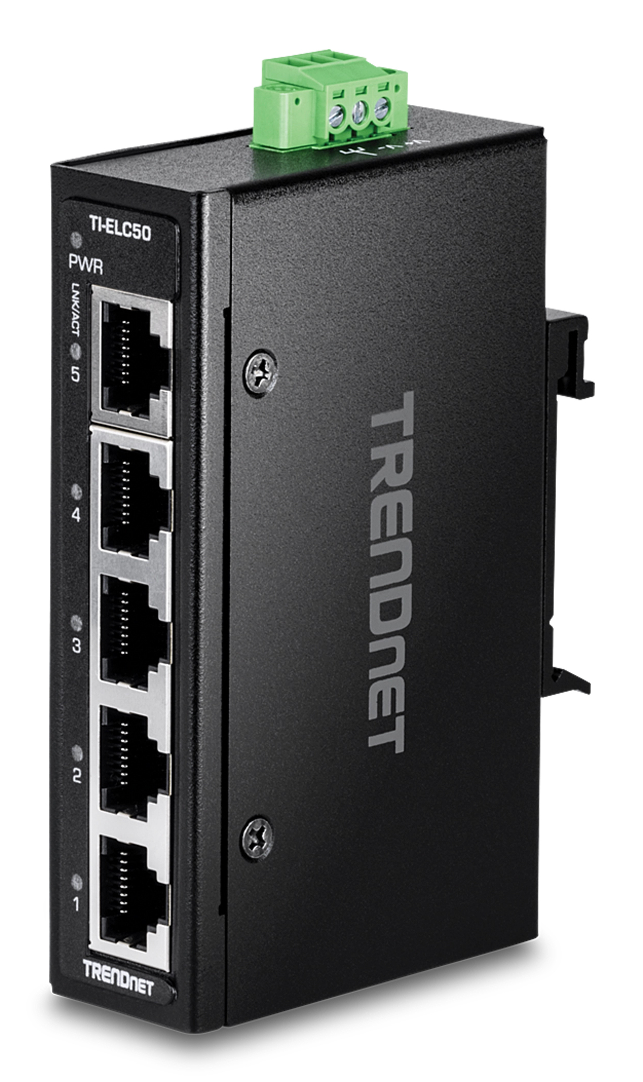 TRENDnet Industrial Switch 5-Port Fast Eth. Mini DIN-Rail
