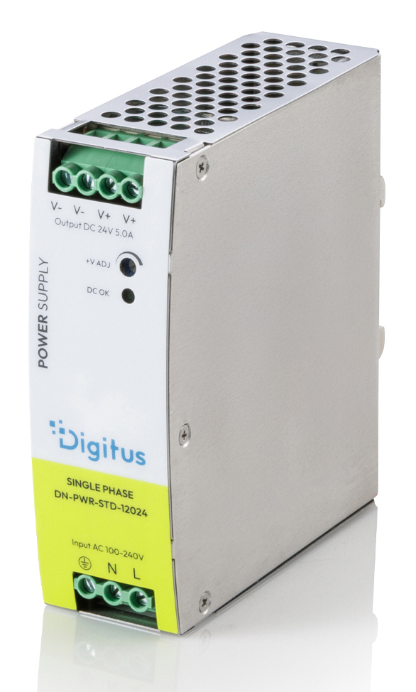 DIGITUS industrielles Netzteil 24V DC 120W Metallgehäuse DIGITUS industrielles Netzteil 24V DC 120W Metallgehäuse
