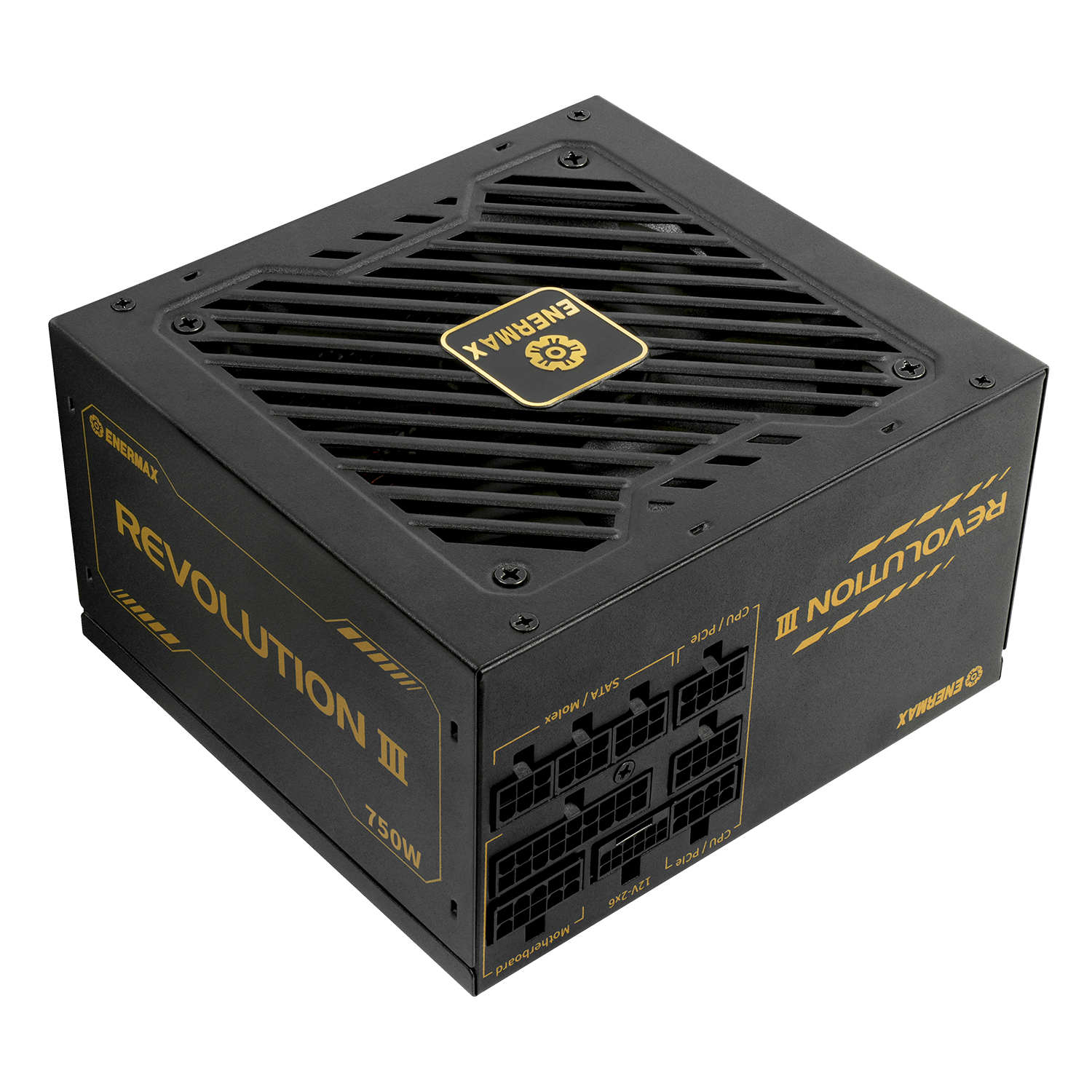 Enermax Power Supply 750W Revolution3 80+ Gold Black FULLMOD Enermax Power Supply 750W Revolution3 80+ Gold Black FULLMOD