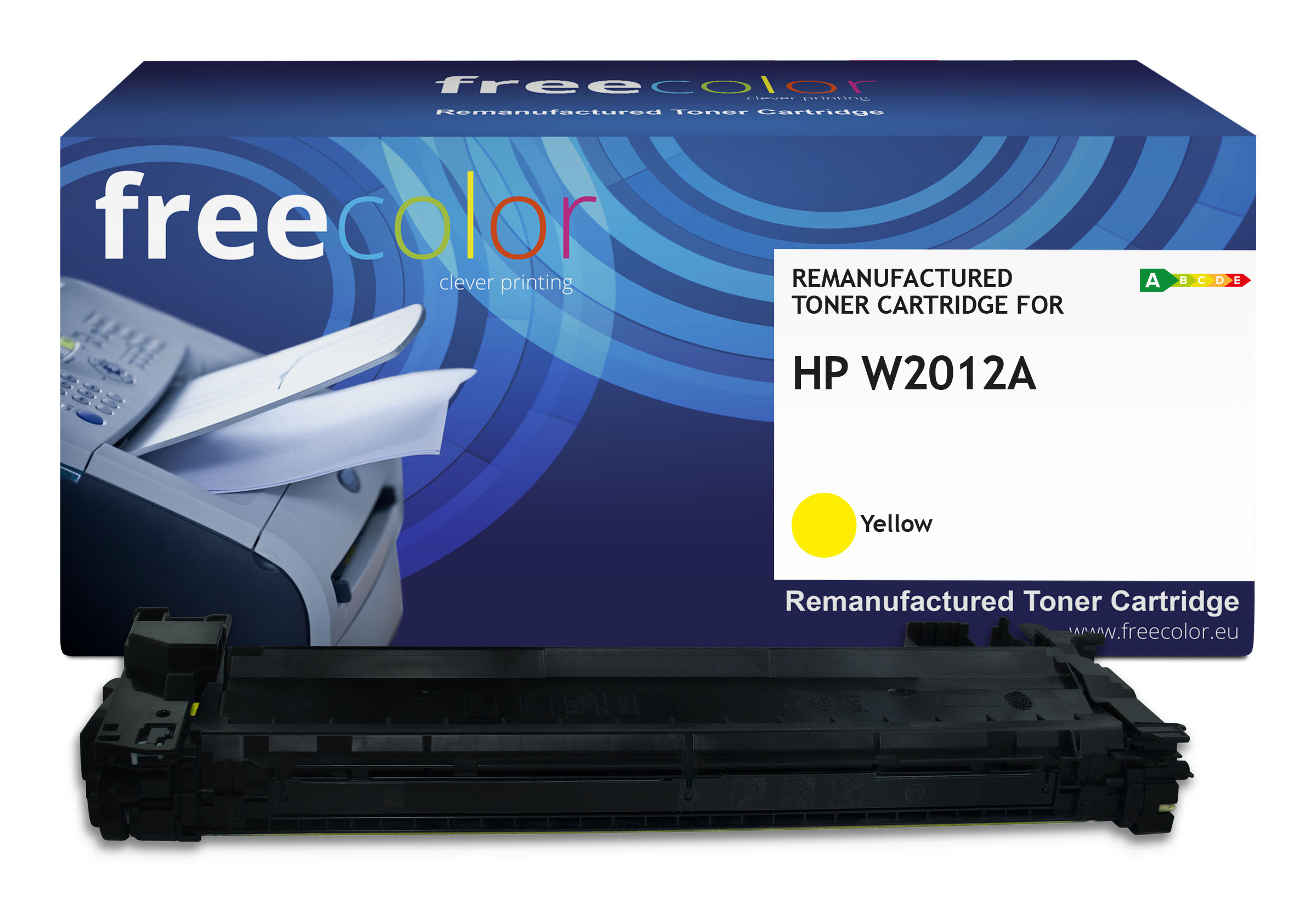 Freecolor Toner HP W2012A yellow mit chip 13000p kompatibel
