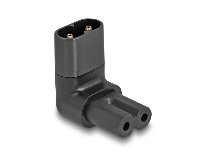 DELOCK Netzadapter IEC 60320 - C8 auf C7, Stecker /&shy; Buchse