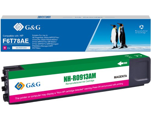 G&G Tintenpatrone kompatibel HP 913A /&shy; F6T78AE Magenta
