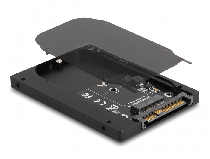 DELOCK 2.5 Konverter U.2 SFF-8639 zu M.2 NVMe Key M - 7 mm H