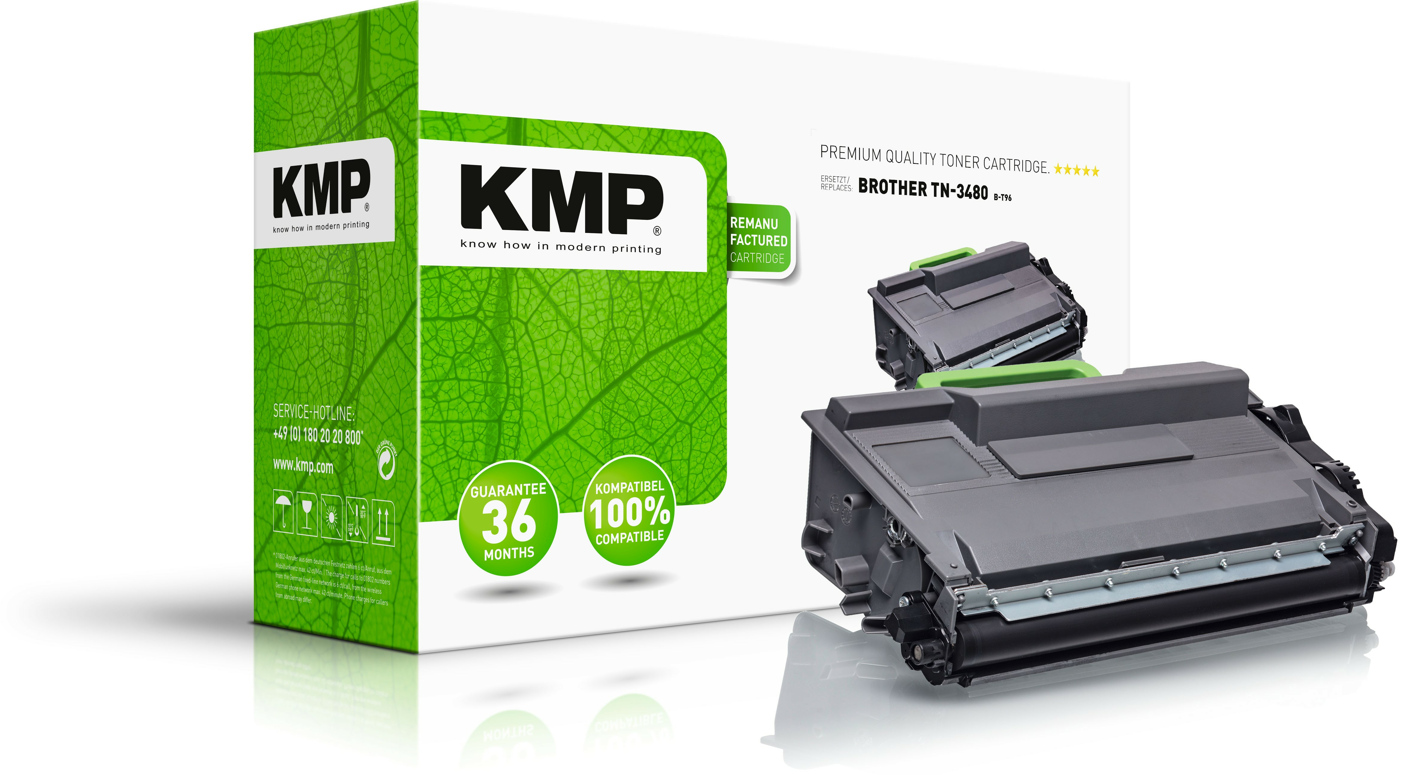 KMP Toner Brother TN-3480/&shy;TN3480 black 8000 S. B-T96 remanufactu