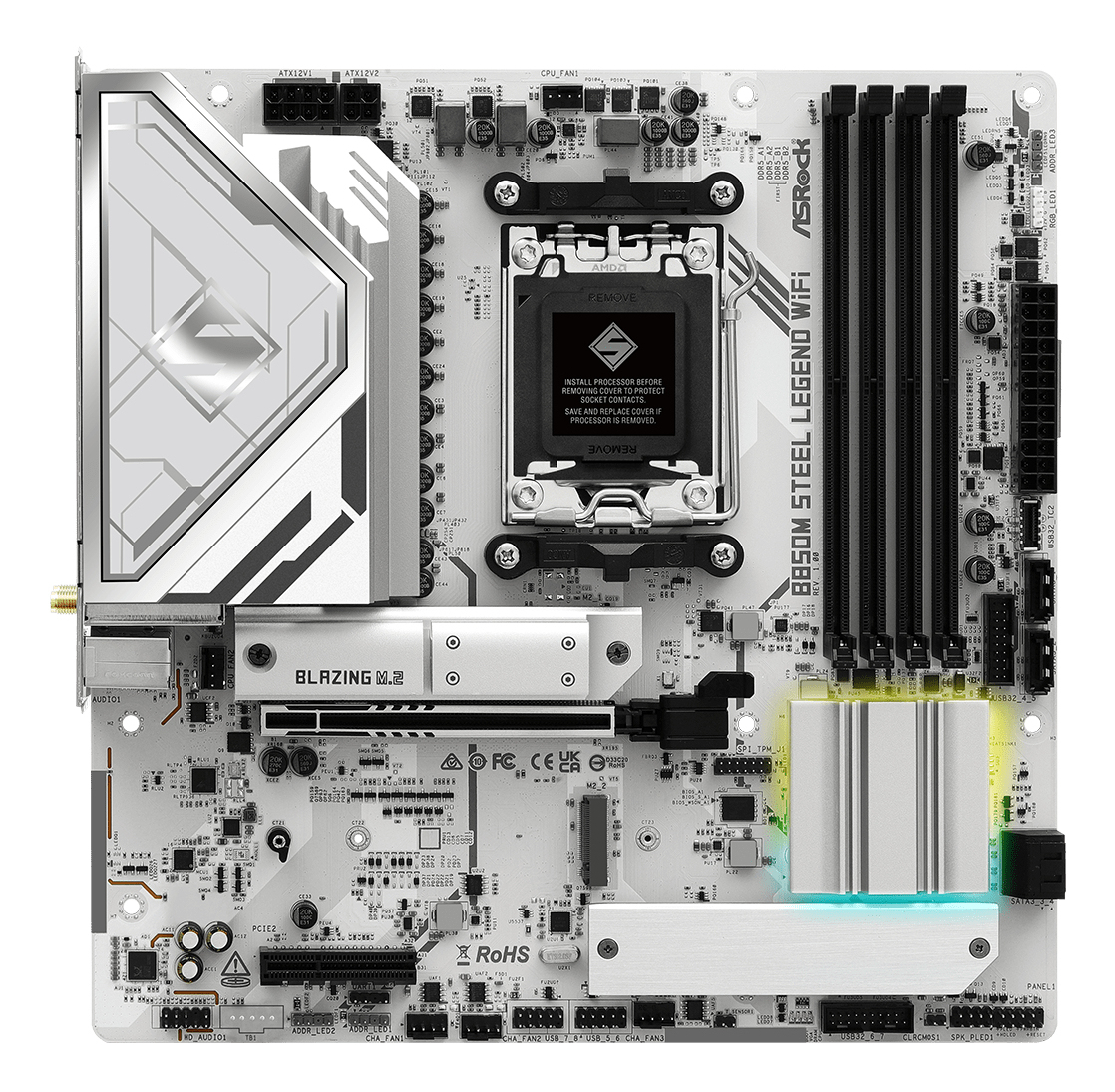 ASRock B850M Steel Legend WiFi AM5 mATX HDMI/&shy;DP DDR5