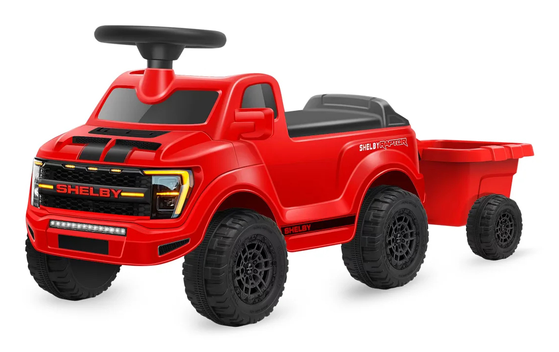 Jamara Rutscher Shelby Ford F-150 Raptor mit Anhänger rot