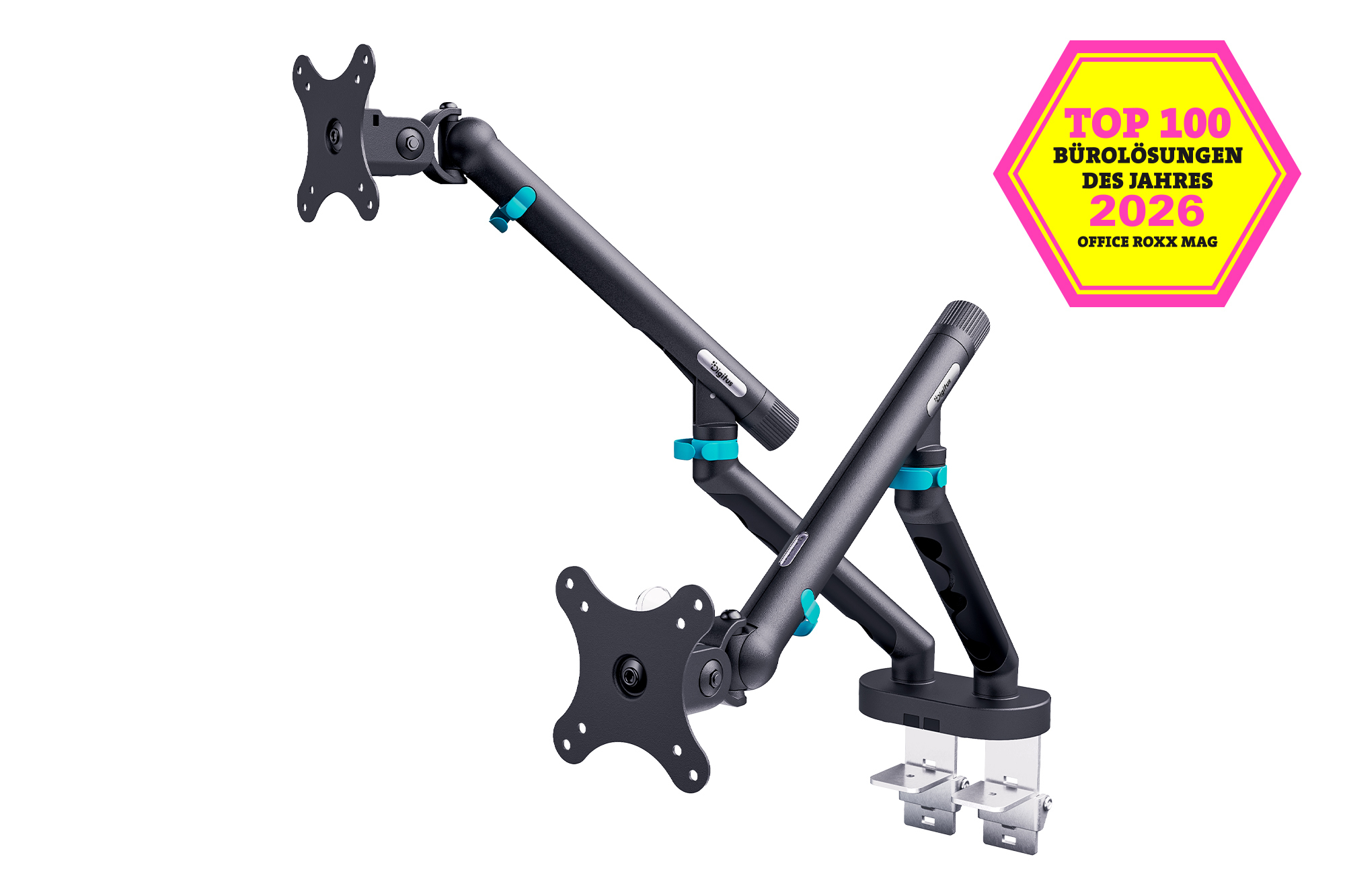 DIGITUS TIS 35" 2TFT, 4Gelenke schwarz max.10KG mech. Feder