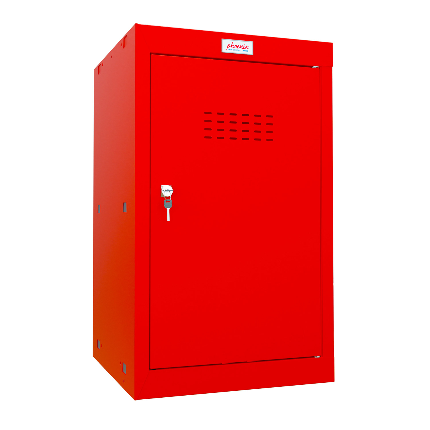 Phoenix Safe Würfelspind 87l höher Türschloss rot
