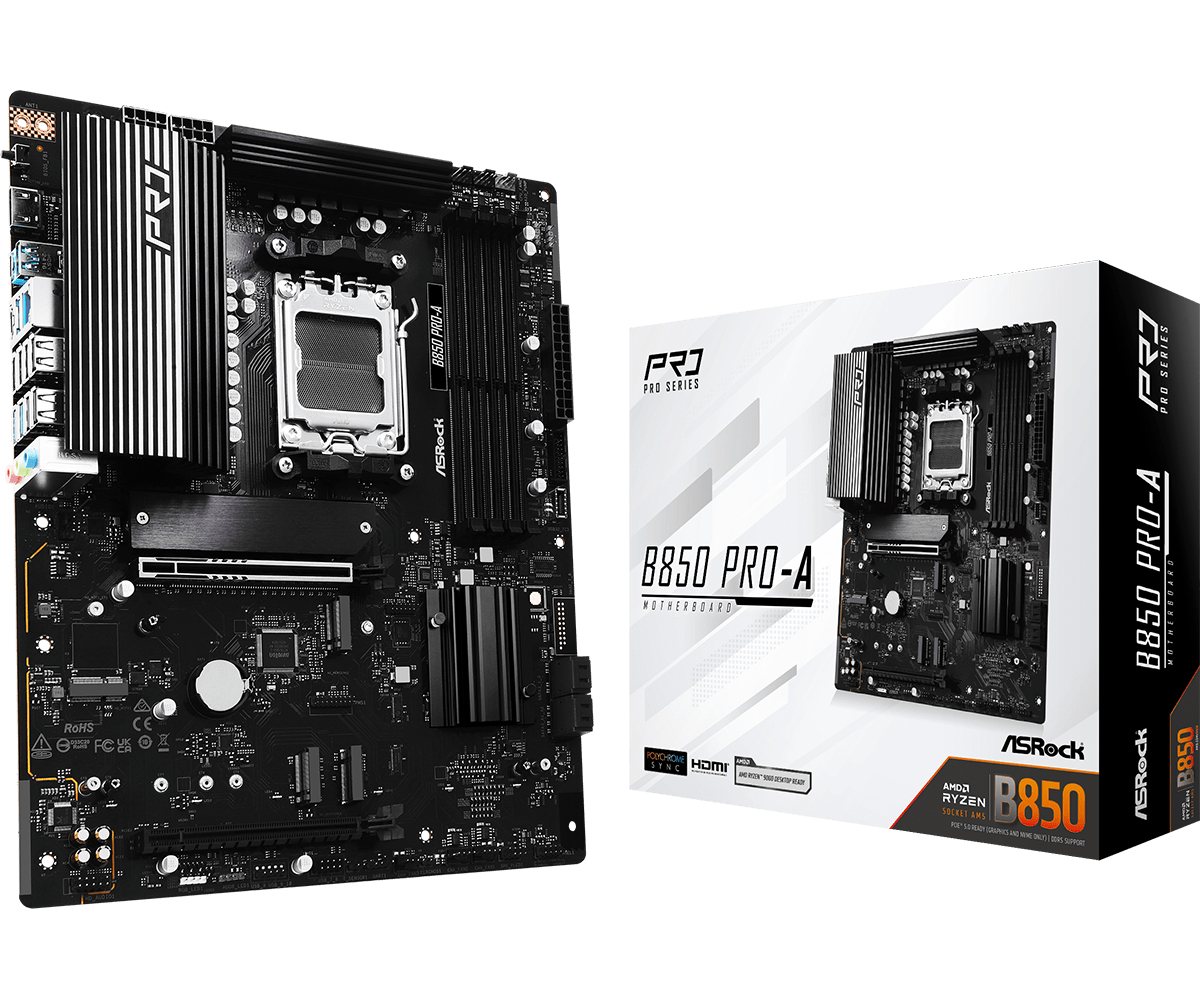 ASRock B850 Pro-A AM5 ATX HDMI/&shy;USB-C DDR5