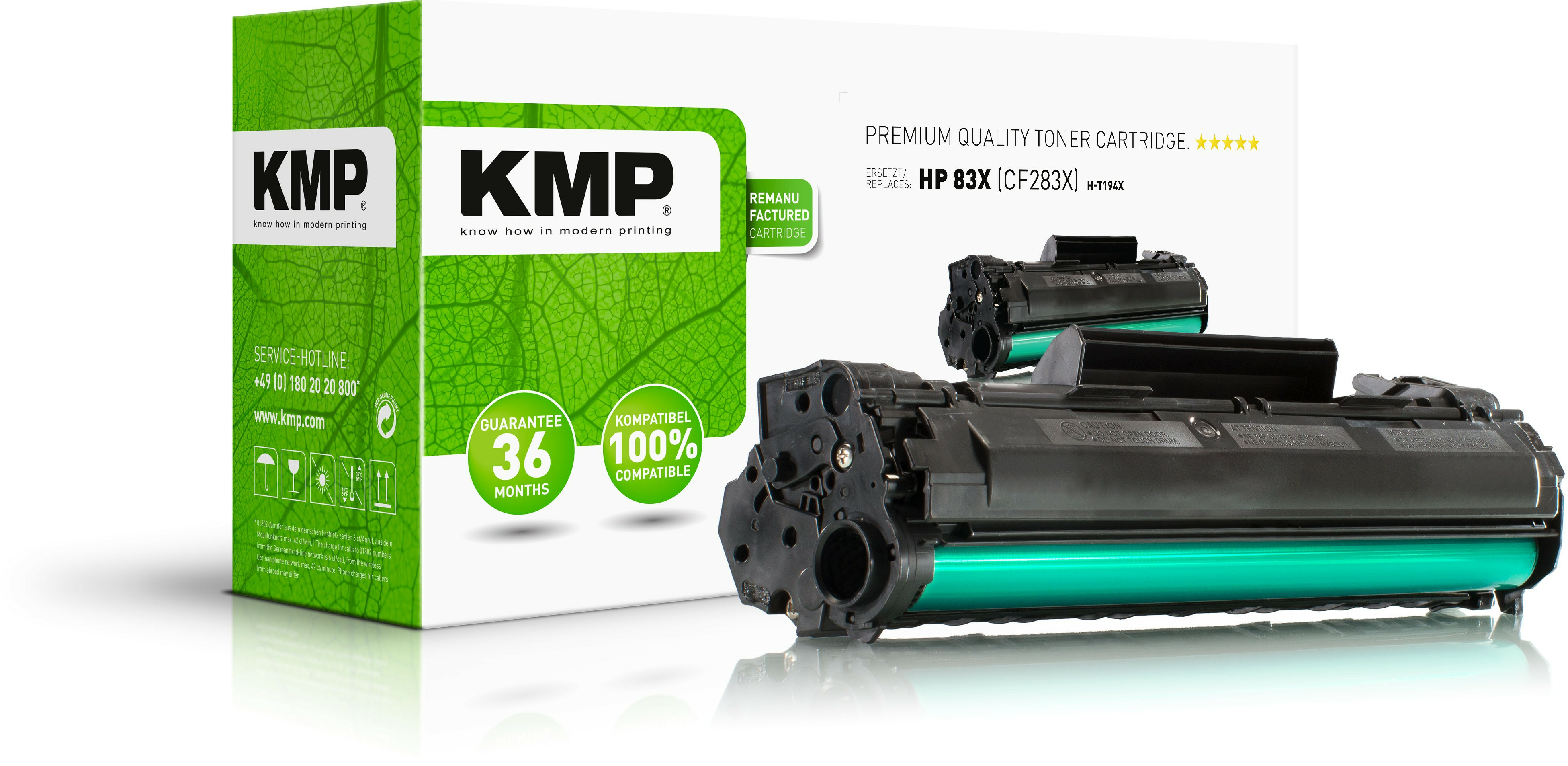 KMP Toner HP HP 83X(CF283X) comp. schwarz H-T