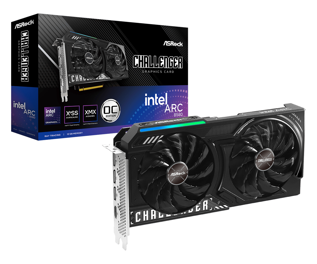 ASRock Intel Arc B580 CL 12GO       12GB GDDR6 HDMI/&shy;3xDP