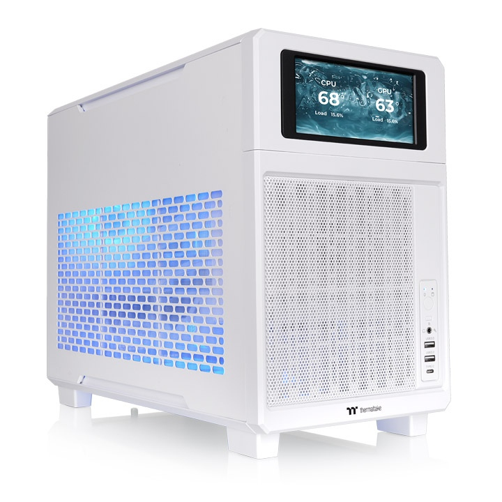 Geh Thermaltake TR200 Mini Tower "Snow" White retail