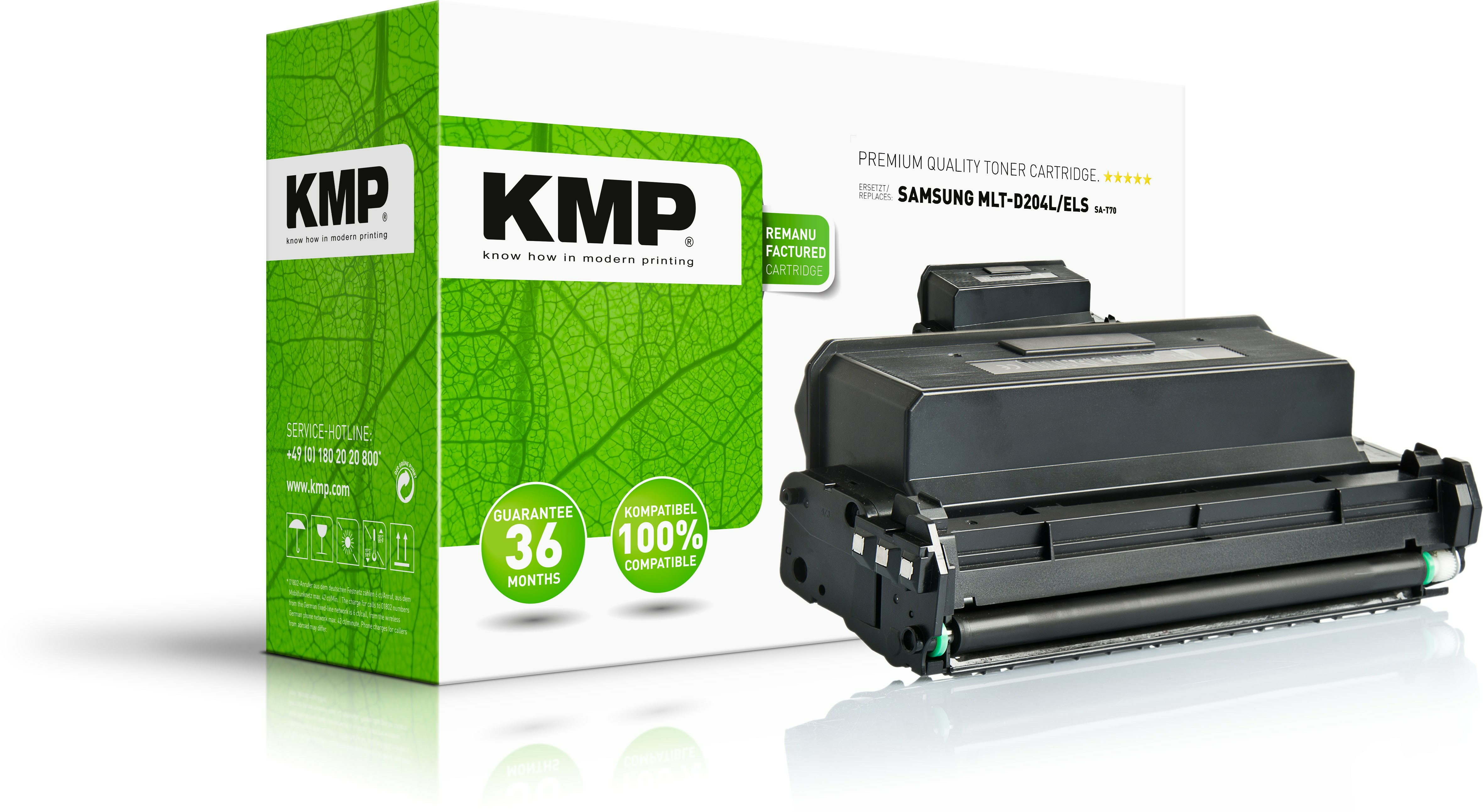 KMP Toner Samsung MLT-D204L/&shy;ELS black 5000 S. SA-T70 remanufactu