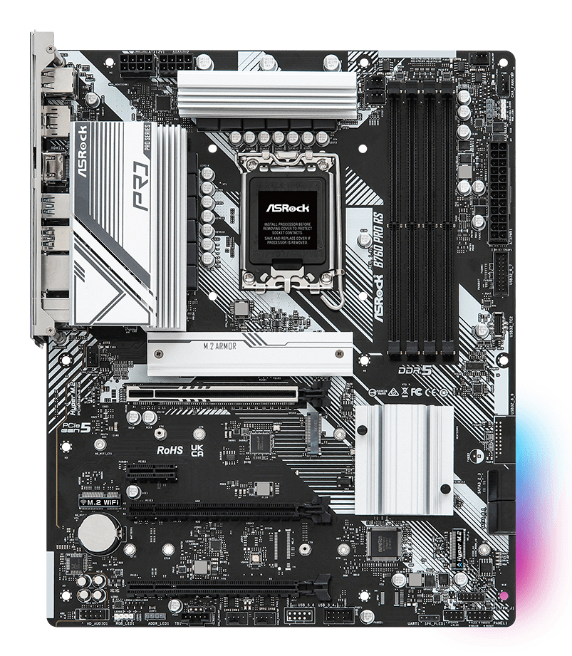 ASRock B760  PRO RS             1700 ATX  HDMI/&shy;DP       DDR5 ret