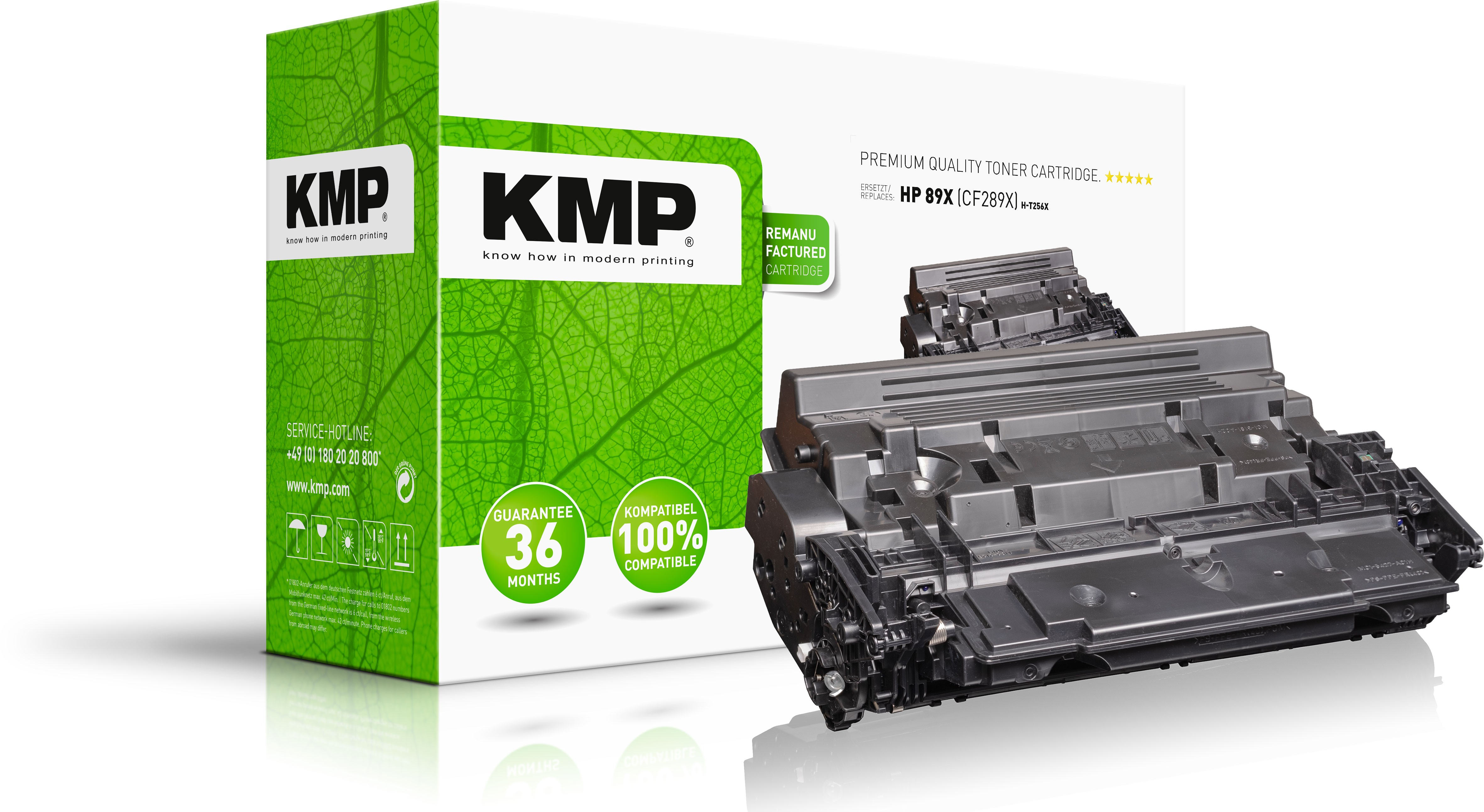KMP Toner HP HP 89X CF289X black 10000 S. H-T256X remanufactured KMP Toner HP HP 89X CF289X black 10000 S. H-T256X remanufactured