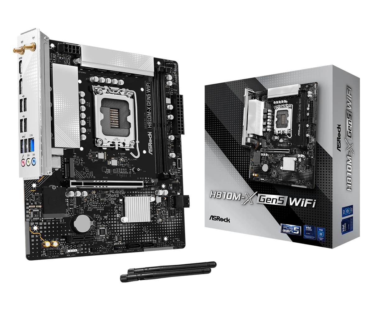 ASRock H810M-X GEN5 WIFI 1851 mATX HDMI/&shy;DP DD