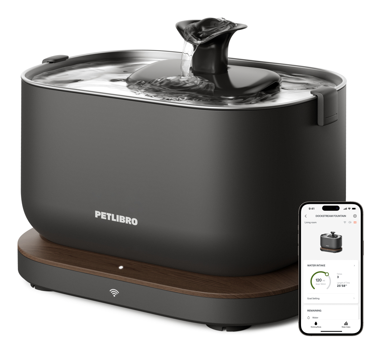 PETLIBRO DOCKSTREAM APP WATER FOUNTAIN BLACK