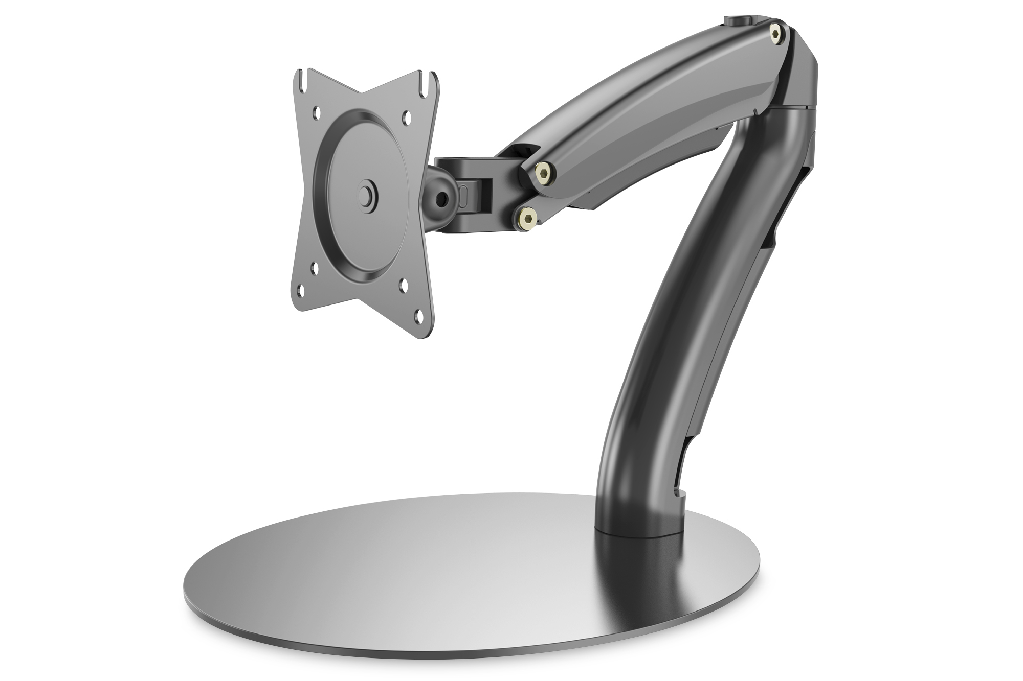DIGITUS Tischfuss 17"-27" 1TFT 3Gelenke schw Max.6,5KG Gasf.