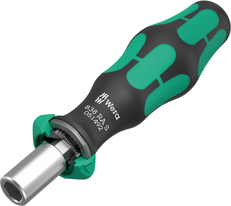 Wera Bits-Handhalter mit Ratschenfunktion 1/&shy;4", 838 RA S