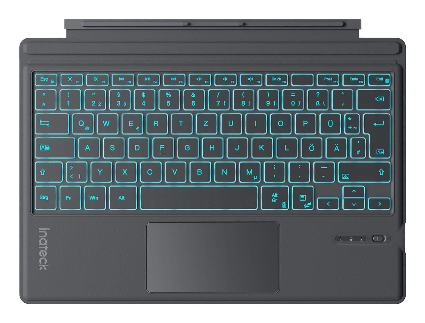 inateck Keyboard Surface gray, Sureface GO 1-4 Com. QWERTZ