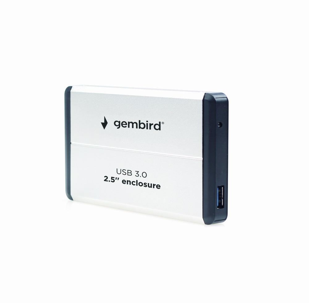 gembird Festplatten Gehäuse USB3.0 2.5" Silber alu