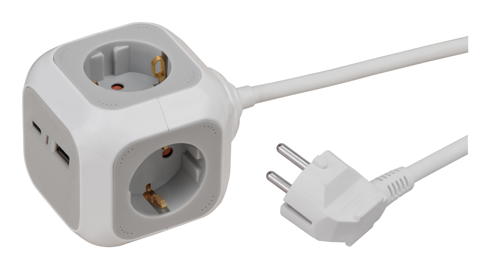 Brennenstuhl Steckdosenwürfel 4fach+USB PD20W A+C 1,4m