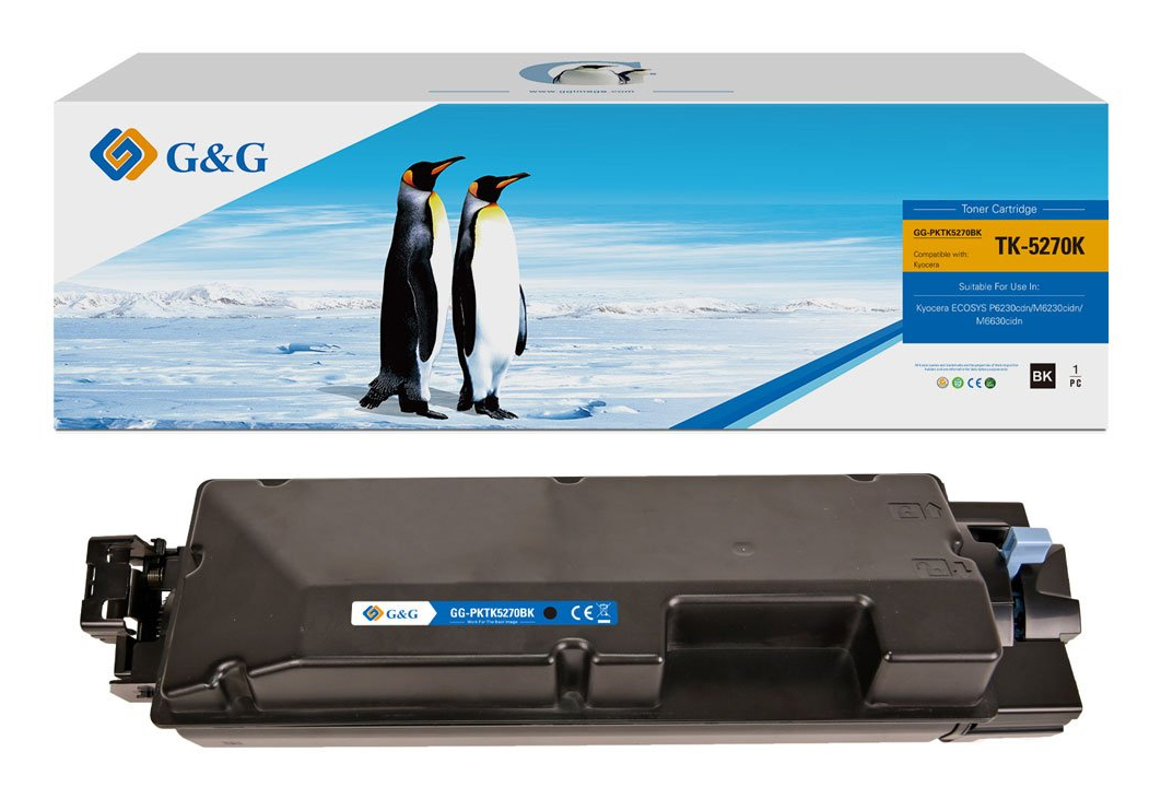 G&G Toner kompatibel mit Kyocera TK-5270K
