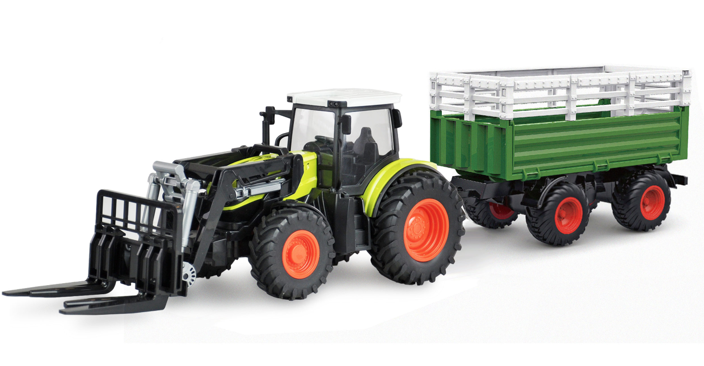 Amewi RC Traktor mit XL-Zubehörpaket LiIon 500mAh grün/&shy;6+